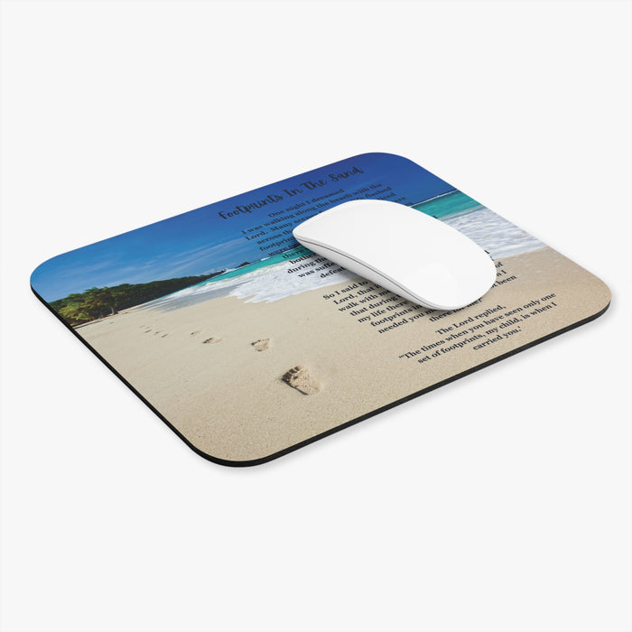 Footprints In The Sand Mouse Pad | Biblical Mouse Pads | Inspirational Office Products Bling & Bloom's Boutique Created to uplift anyone’s day, this personalized mousepad comes packed with style and comfort. Thanks to the rubber base, your mouse pad has a firm grip on the desk