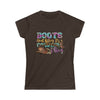 Boot's & Bling Cowgirl T-Shirt only at Bling & Bloom's Boutique | Wome Short Sleeve & Long Sleeve T-Shirt Bling & Bloom's Boutique The Boot's &amp; Bling Cowgirl T-Shirt is a more feminine take on the classic tee. The sleeves are shortened to reveal some shoulder. The fabric is 100% ringspun cot