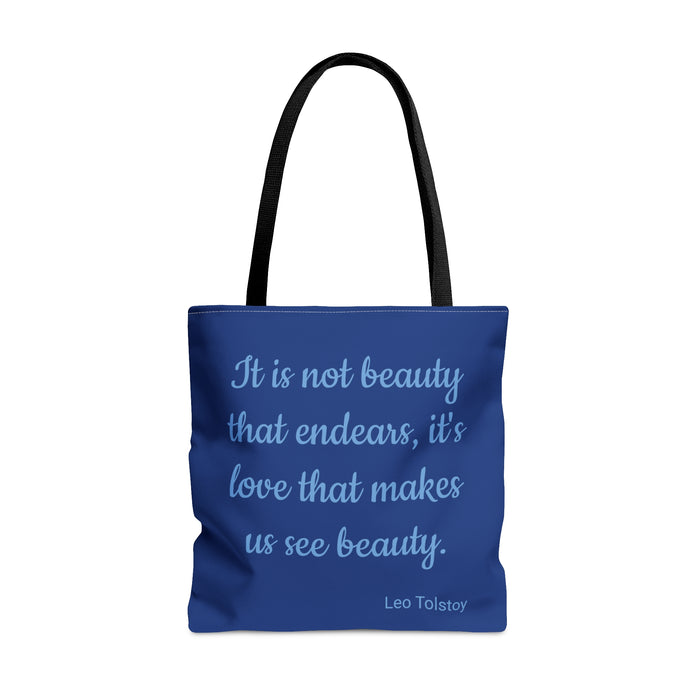 Love Makes Us See Beauty Tote Bag only at Bling & Bloom's Boutique | I Bags Bling & Bloom's Boutique Love Makes Us See. This practical, high-quality Love Makes Us See Beauty Tote Bag is available in three sizes. Printed on both sides of this canvas tote with an insp