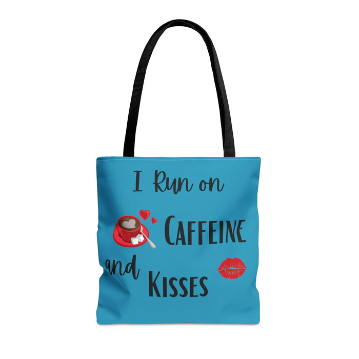 Caffeine and Kisses Tote Bag at Bling & Bloom's Boutique | Gifts Bags