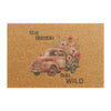 Stay Humble Run Wild Doormat Decor Bling & Bloom's Boutique Each custom mat comes in a 24" x 16" size and is made with Grade A tufted coir coconut fiber, making it perfect for outdoor use. All mats feature black vinyl backing