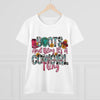 Boot's & Bling Cowgirl Women's T-Shirt only at Bling & Bloom's Boutiqu Short Sleeve & Long Sleeve T-Shirt Bling & Bloom's Boutique What’s better than a soft, light cotton, quality t-shirt in your wardrobe? This comfy, contoured 100% cotton Boot's &amp; Bling Cowgirl T-Shirt offers a semi-fitted 