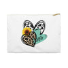 Triple Heart Cosmetic Bag only at Bling & Bloom's Boutique | Cheetah H Tote Bags & Cosmetic Bags Bling & Bloom's Boutique Our flat pouches vary from small to large and can be used for pretty much anything. They make excellent pencil cases and cosmetic travel bags. They are constructed f