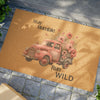 Stay Humble Run Wild Doormat Decor Bling & Bloom's Boutique Each custom mat comes in a 24" x 16" size and is made with Grade A tufted coir coconut fiber, making it perfect for outdoor use. All mats feature black vinyl backing