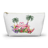 Pink Flamingo Accessory Pouch w T-bottom Bags Bling & Bloom's Boutique Our Pink Flamingo t-bottom pouches can be used for pretty much anything. They make excellent pencil cases and cosmetic travel bags. They are constructed from a durab