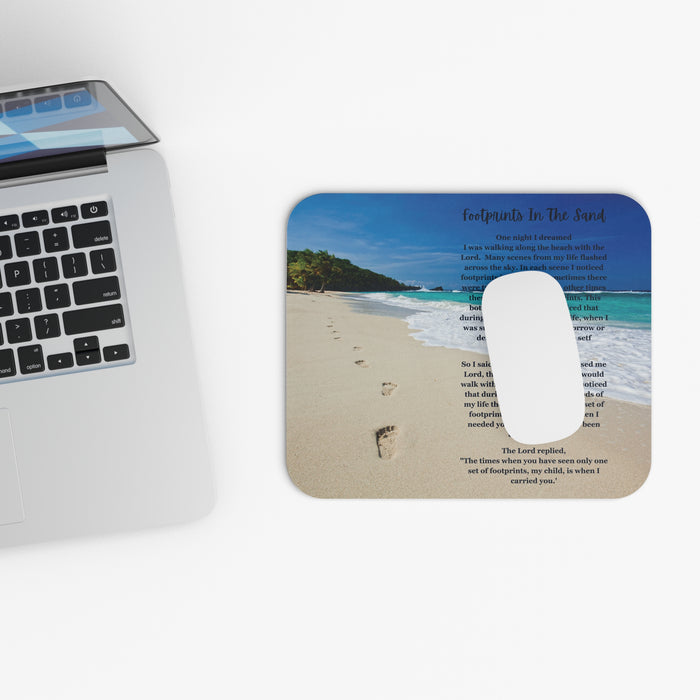 Footprints In The Sand Mouse Pad | Biblical Mouse Pads | Inspirational Office Products Bling & Bloom's Boutique Created to uplift anyone’s day, this personalized mousepad comes packed with style and comfort. Thanks to the rubber base, your mouse pad has a firm grip on the desk