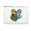 Triple Heart Cosmetic Bag only at Bling & Bloom's Boutique | Cheetah H Tote Bags & Cosmetic Bags Bling & Bloom's Boutique Our flat pouches vary from small to large and can be used for pretty much anything. They make excellent pencil cases and cosmetic travel bags. They are constructed f