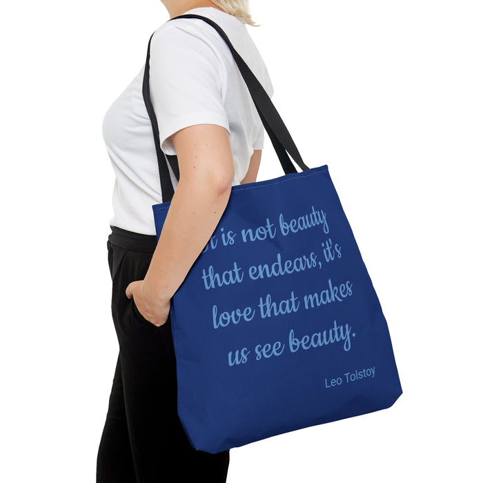 Love Makes Us See Beauty Tote Bag only at Bling & Bloom's Boutique | I Bags Bling & Bloom's Boutique Love Makes Us See. This practical, high-quality Love Makes Us See Beauty Tote Bag is available in three sizes. Printed on both sides of this canvas tote with an insp