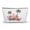 Pink Flamingo Accessory Pouch w T-bottom Bags Bling & Bloom's Boutique Our Pink Flamingo t-bottom pouches can be used for pretty much anything. They make excellent pencil cases and cosmetic travel bags. They are constructed from a durab