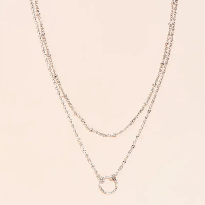 Adjustable Dainty Silver Necklace at Bling & Bloom's Boutique, Layered