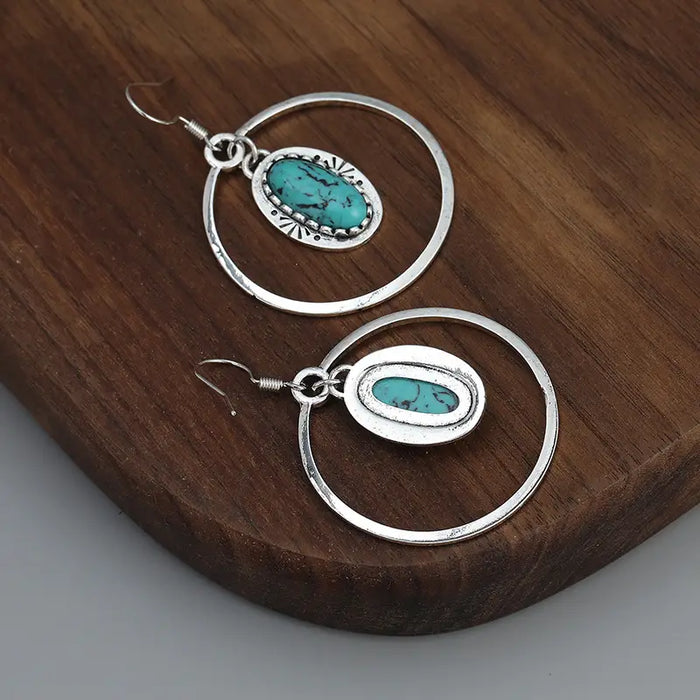 Turquoise Western Earrings