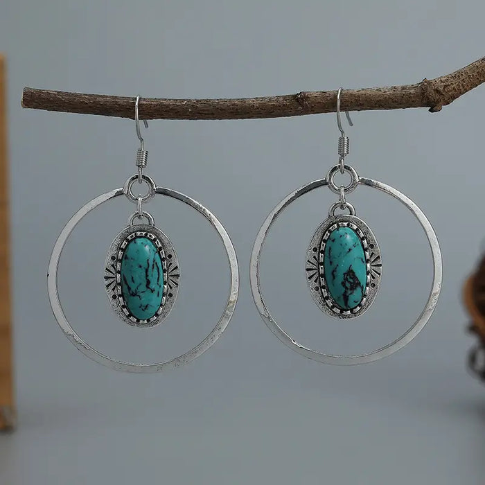 Turquoise Western Earrings